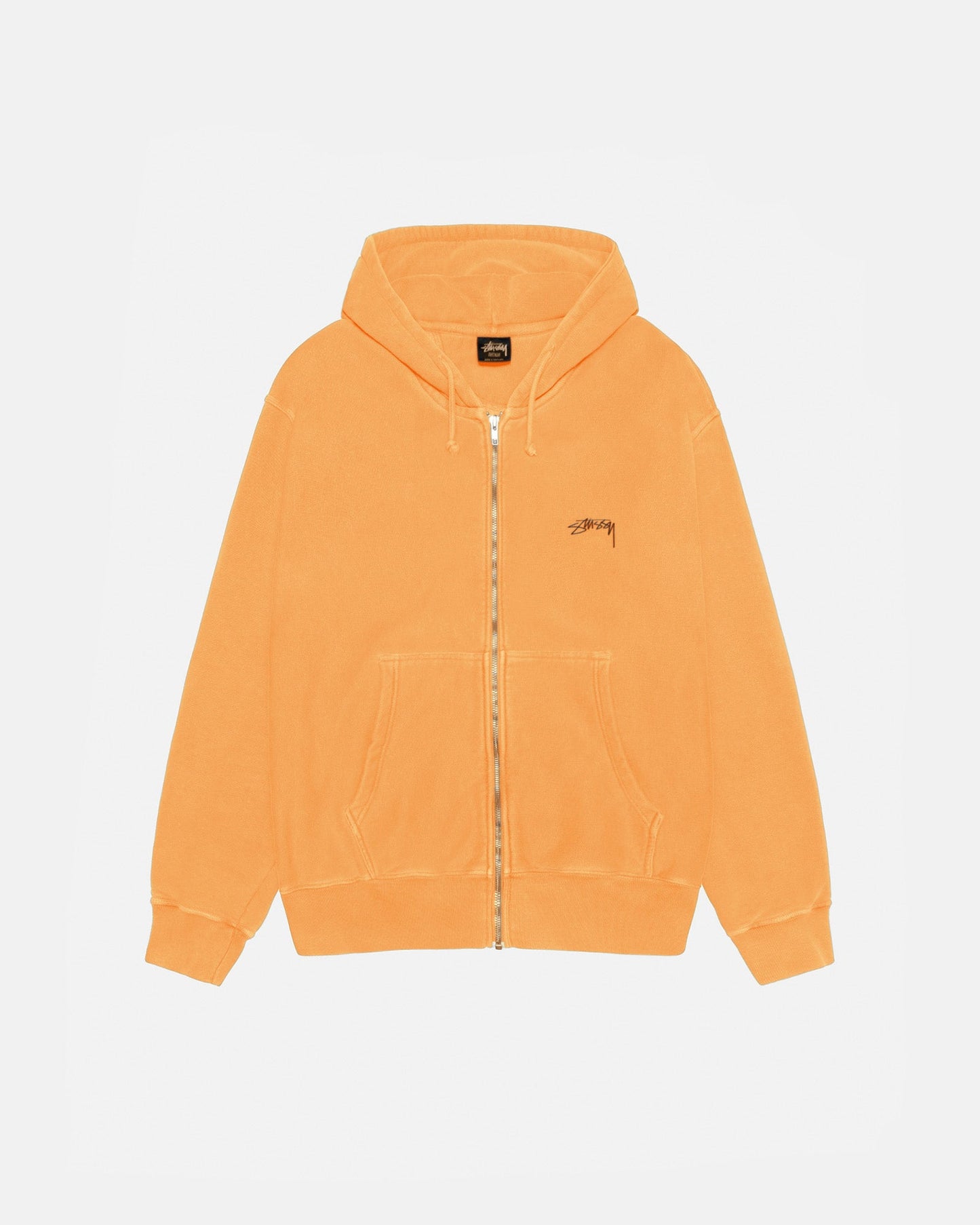 SMOOTH STOCK ZIP HOODIE PIGMENT DYED